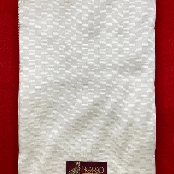 Horad Pure Silk Blend Cream Shirt Material + Dhoti ( 2 in 1 )