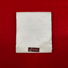 Horad Pure Silk Blend Cream Emboss Shirt Material + Dhoti ( 2 in 1 )
