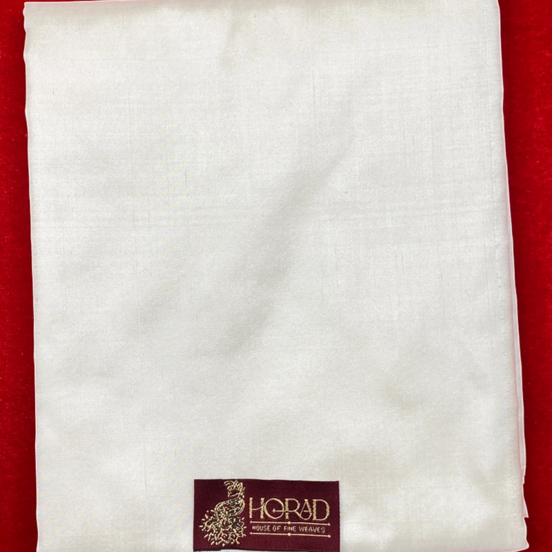Horad Pure Silk Blend Cream Shirt Material + Dhoti ( 2 in 1 )