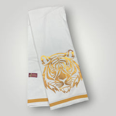 Horad White Cotton  Tiger Print Dhoti