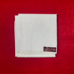 Horad Premium Art Silk Cream Emboss Shirt Material+Dhoti ( 2 in 1)