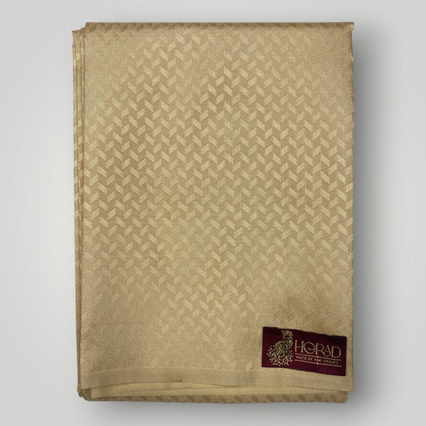 Horad Premium Art Silk Gold Emboss Shirt Material+Dhoti ( 2 in 1)