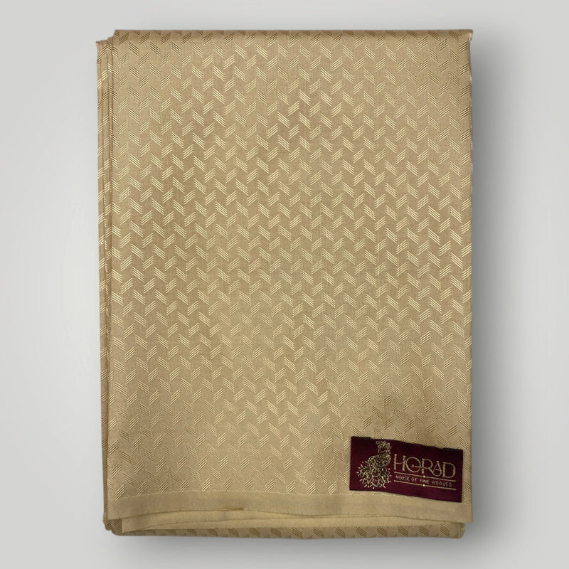 Horad Premium Art Silk Gold Emboss Shirt Material+Dhoti ( 2 in 1)