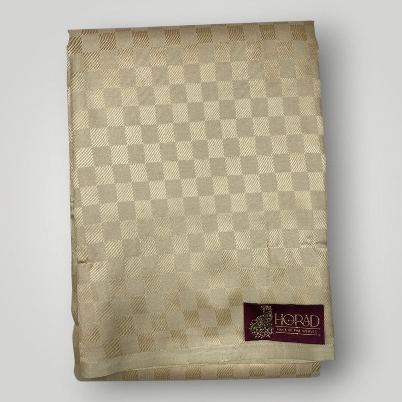 Horad Premium Art Silk Gold Emboss Shirt Material+Dhoti ( 2 in 1)