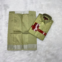 Horad Premium Art Silk FIR.Green Kids Set