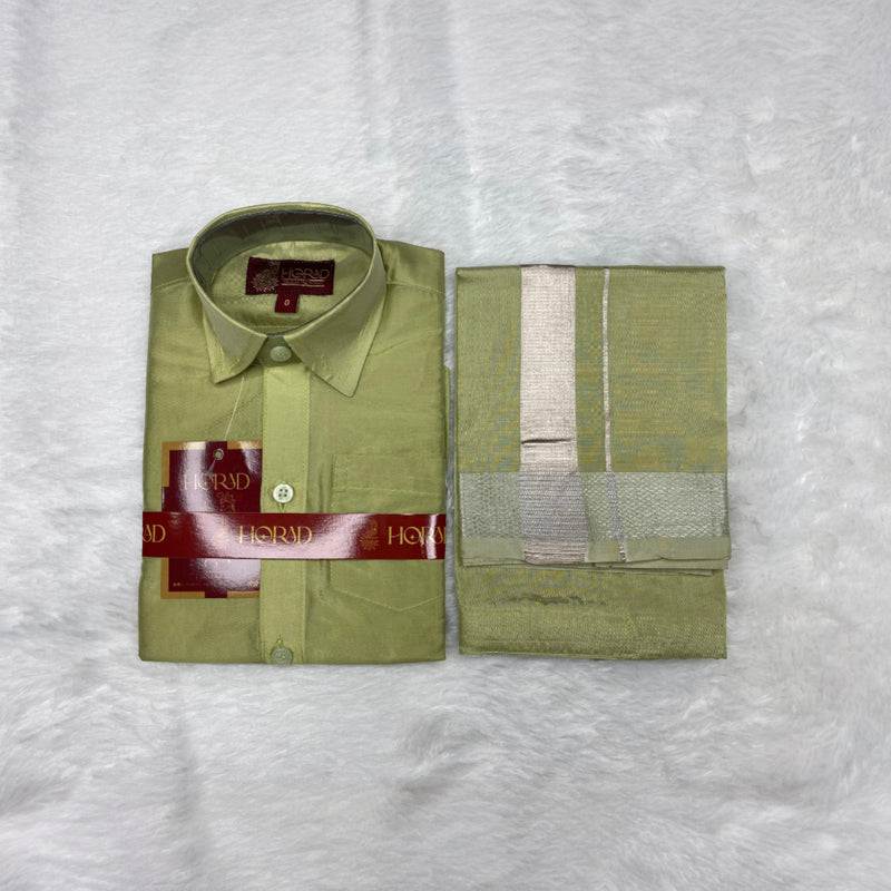 Horad Premium Art Silk FIR.Green Kids Set