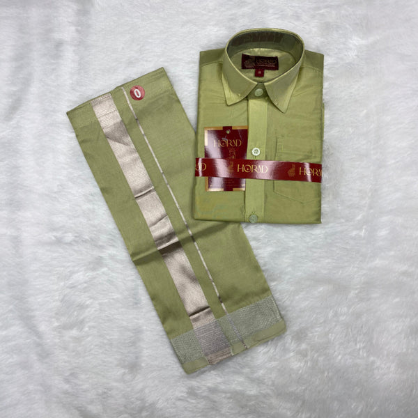 Horad Premium Art Silk FIR.Green Kids Set