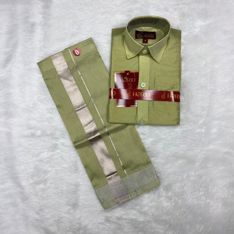 Horad Premium Art Silk FIR.Green Kids Set