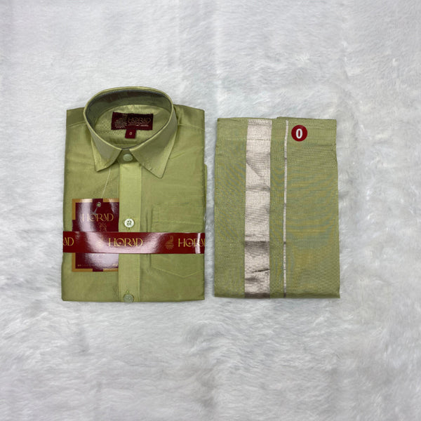 Horad Premium Art Silk FIR.Green Kids Set