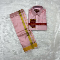 Horad Premium Art Silk Petal Pink Kids Set