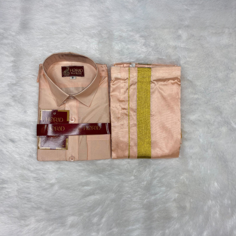 Horad Premium Art Silk Rose Gold Kids Set