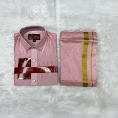 Horad Premium Art Silk Petal Pink Kids Set