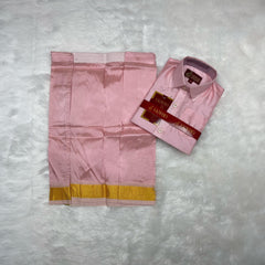 Horad Premium Art Silk Petal Pink Kids Set