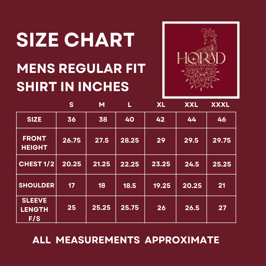 Horad Premium Art Silk Cream Shirt + Copper Zari Dhoti + Angavastram + Belt