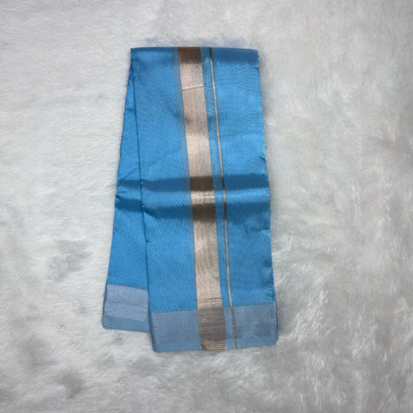 Horad Premium Art Silk Sky Blue Dhoti