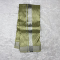 Horad Premium Art Silk FIR.Green Shirt + Dhoti +  Angavastram