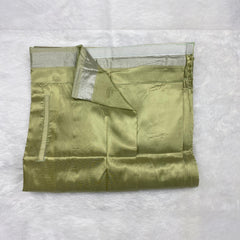 Horad Premium Art Silk FIR.Green Shirt + Welcro Dhoti