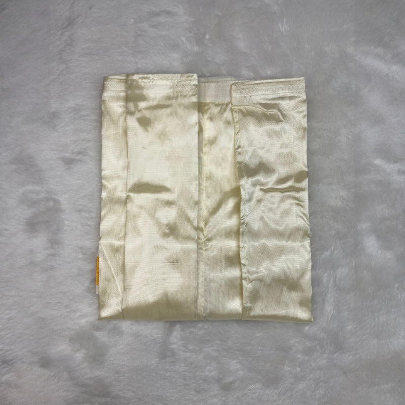 Horad Premium Art Silk Cream with RoseGold+Gold Border Kids Set