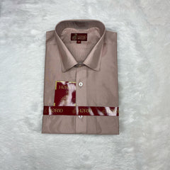 Horad Premium Art Silk Sandstone Shirt + Welcro Dhoti