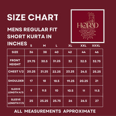 Horad Pure Silk Blend Cream Emboss Aari Work Long kurta + Kache Panche + Angavastram