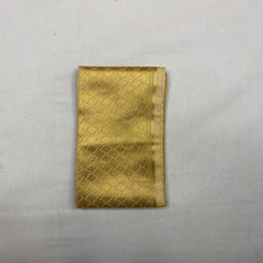 Horad Premium Art Silk Tissue Gold Emboss Long Kurta + Kache Panche + Angavastram
