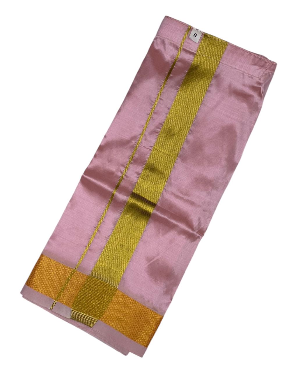 Horad Premium Art Silk Petal Pink Kids Set