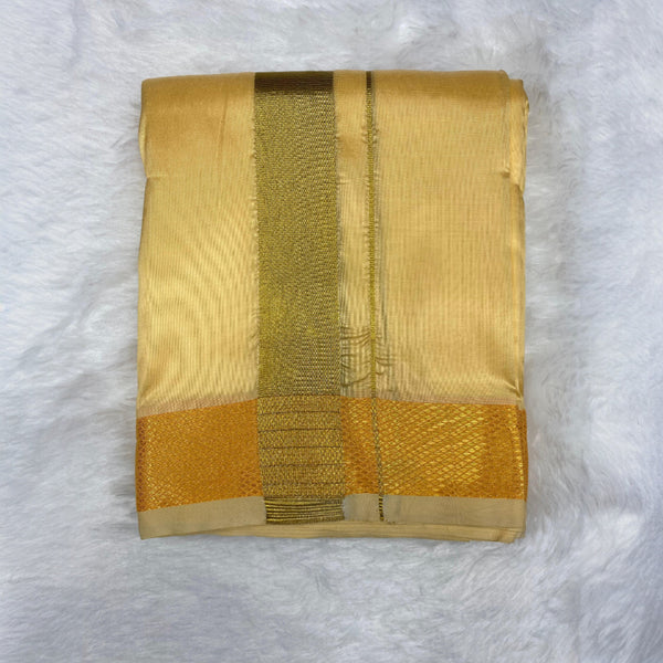 Horad Premium Art Silk Champagne Dhoti