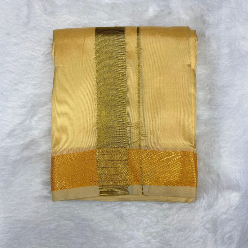 Horad Premium Art Silk Champagne Dhoti