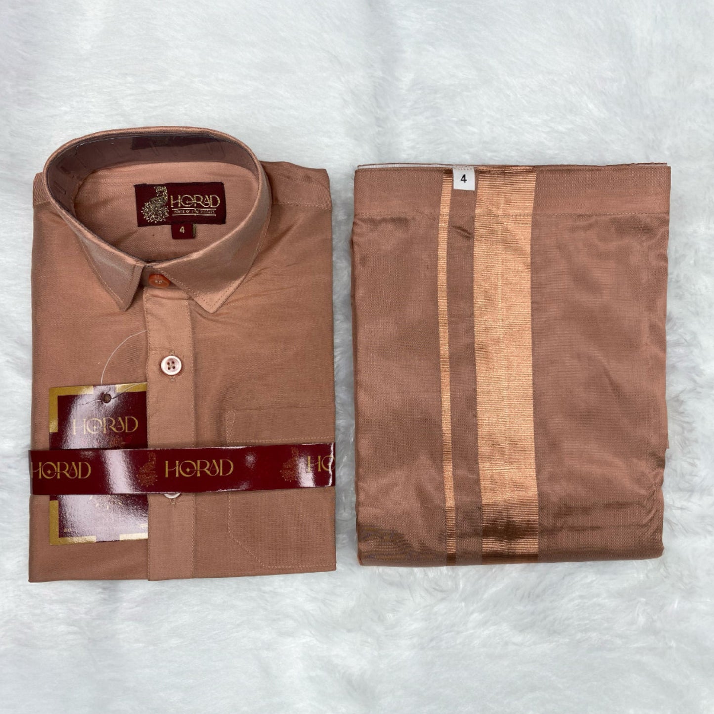 Horad Premium Art Silk Copper Kids Set
