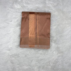Horad Premium Art Silk Copper  Shirt + Dhoti