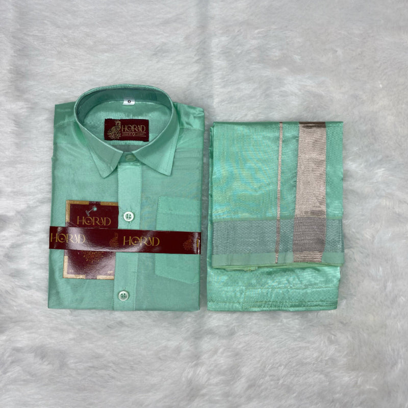 Horad Premium Art Silk M.L.Green Kids Set