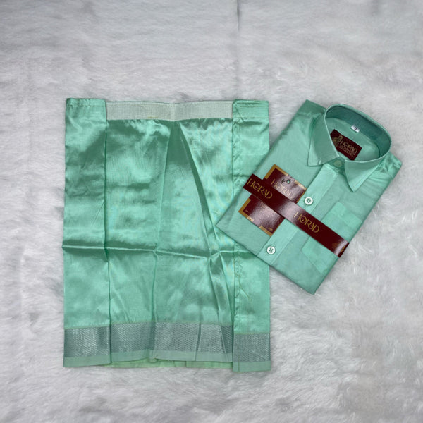 Horad Premium Art Silk M.L.Green Kids Set