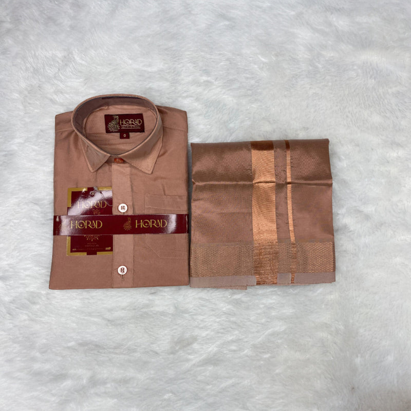 Horad Premium Art Silk Copper  Kids Set