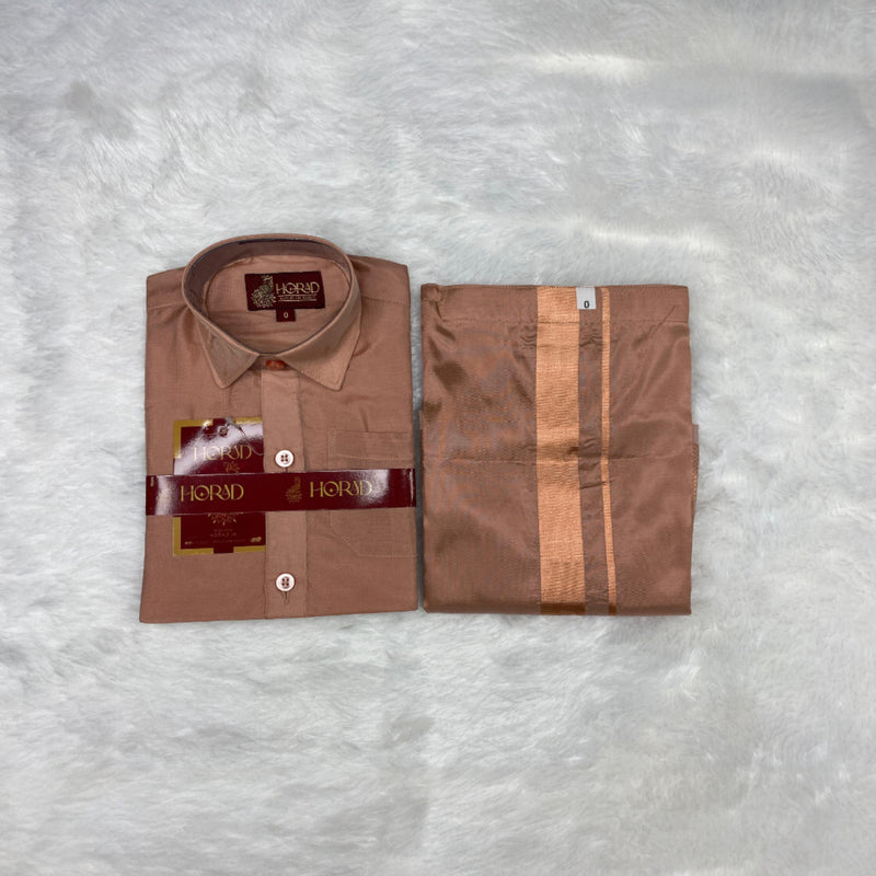Horad Premium Art Silk Copper  Kids Set