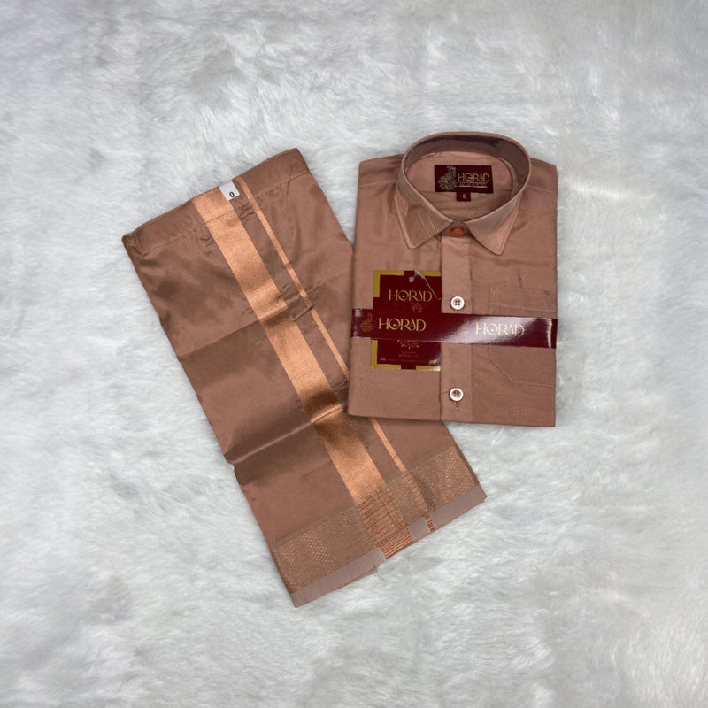 Horad Premium Art Silk Copper  Kids Set