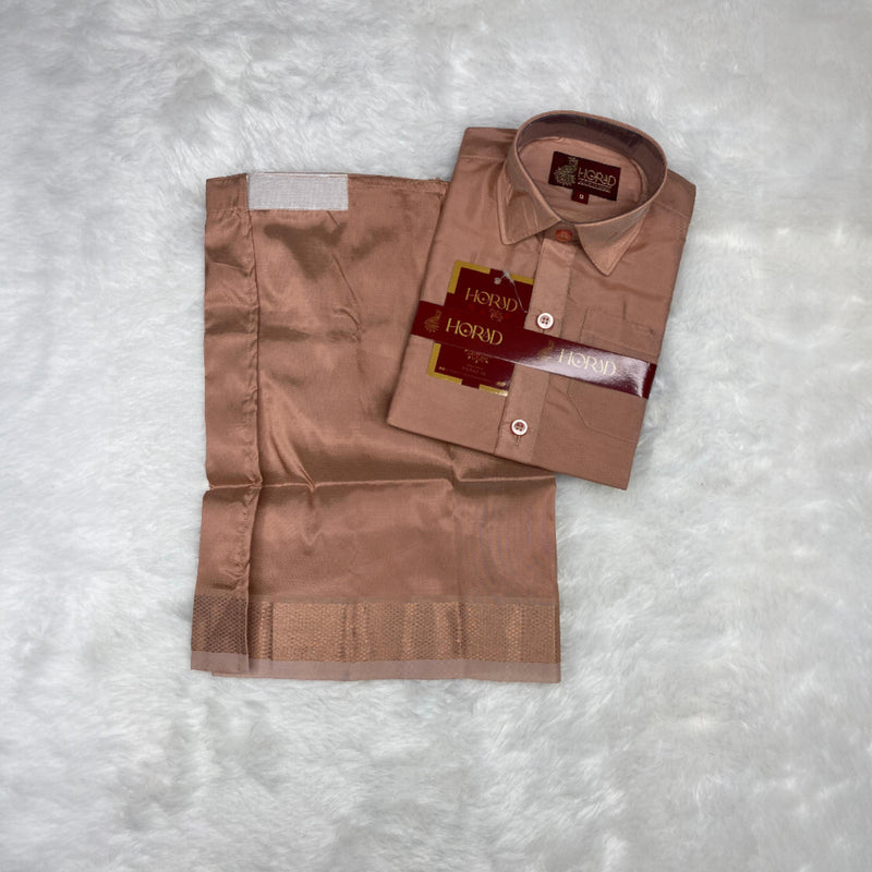 Horad Premium Art Silk Copper  Kids Set