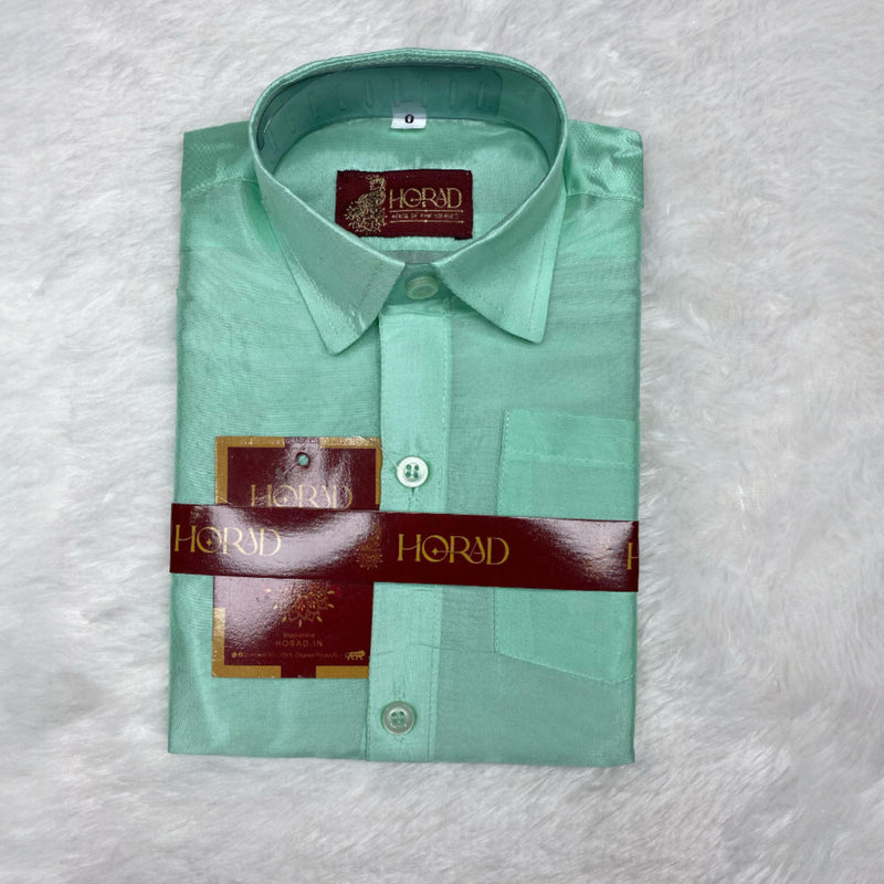 Horad Premium Art Silk M.L.Green Kids Set