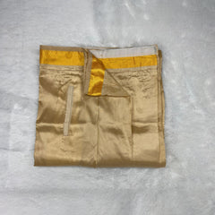 Horad Premium Art Silk Light Gold  Shirt + Welcro Dhoti