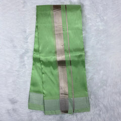 Horad Premium Art Silk Apple Green Dhoti