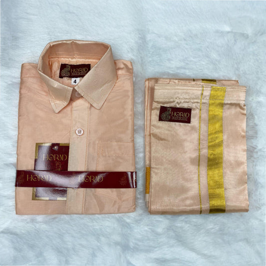 Horad Premium Art Silk Rose Gold Kids Set