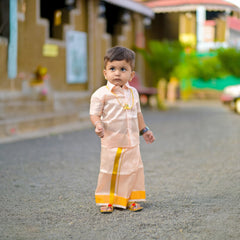 Horad Premium Art Silk Rose Gold Kids Set