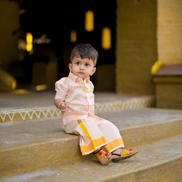 Horad Premium Art Silk Rose Gold Kids Set