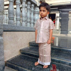 Horad Premium Art Silk Sandstone  Kids Set