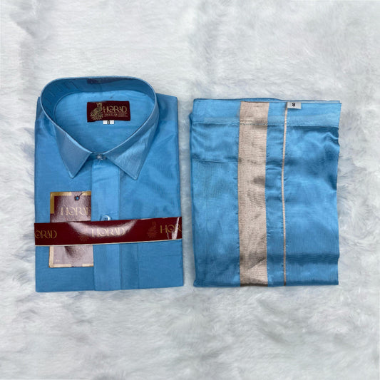 Horad Premium Art Silk Blue Kids Set