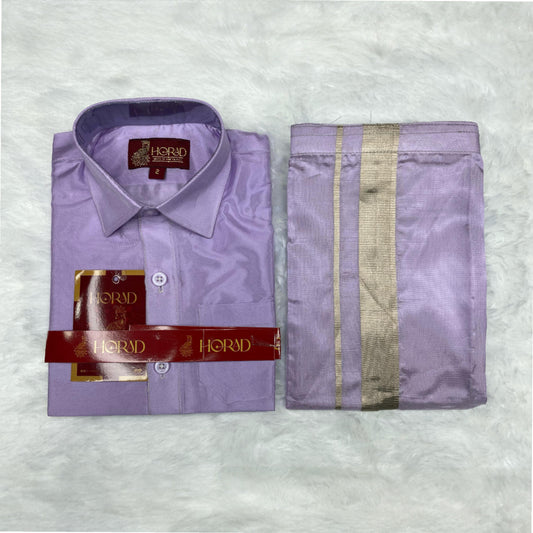 Horad Premium Art Silk Lavender Kids Set